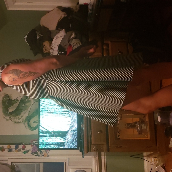 Striped Black White Dress by jinbeier XXL (fits S or M) - Picture 4 of 5